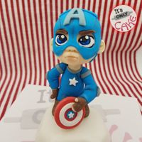 Fondant Figur inspiriert von Captain America